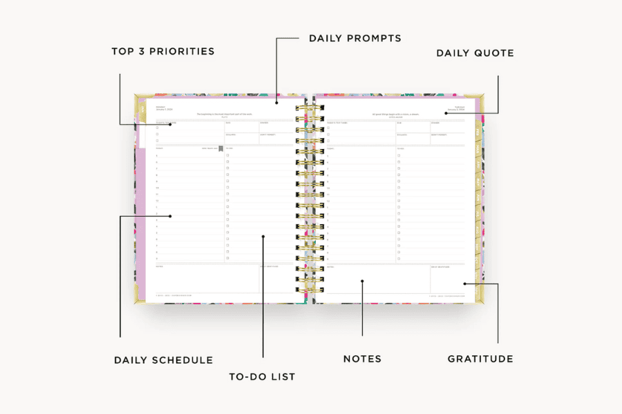 Day Designer Daily Layout