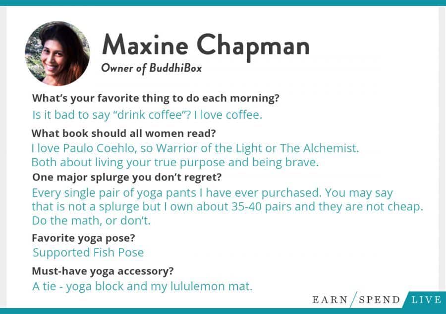 Real Talk With Maxine Chapman, Founder + CEO of BuddhiBox Yoga Lifestyle