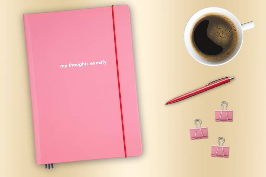 Pink Kate Spade Notebook "My Thoughts Exactly"