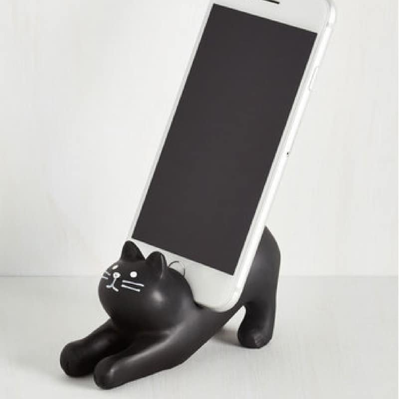Black Cat Phone Holder