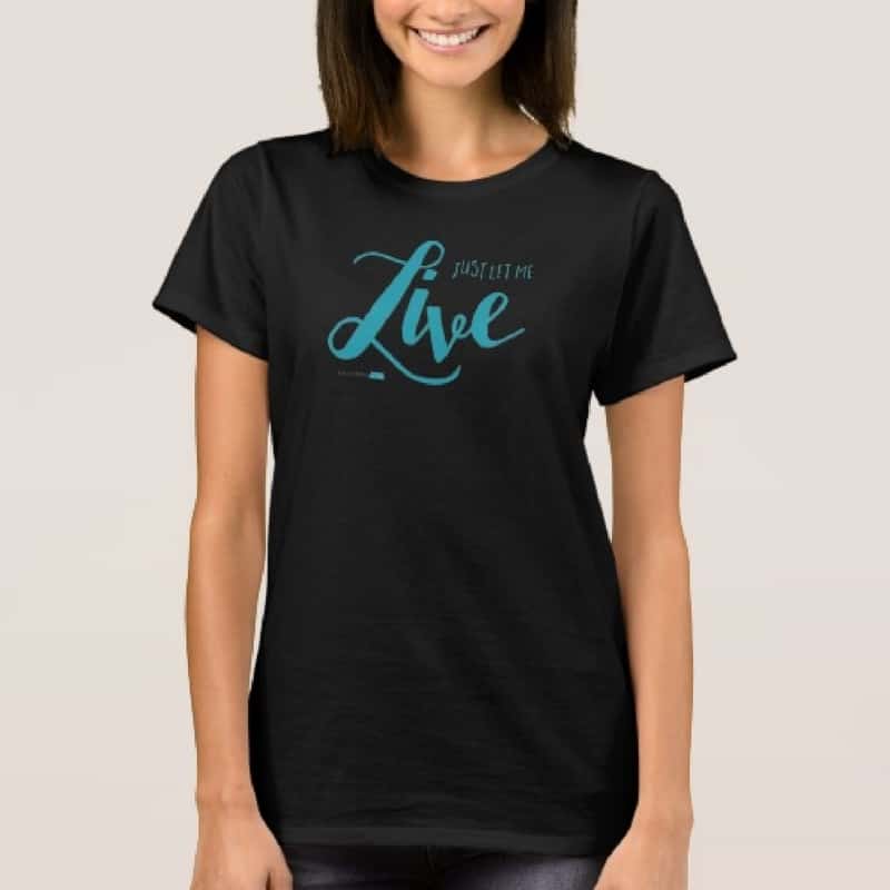 Black “Just Let Me Live” T-Shirt