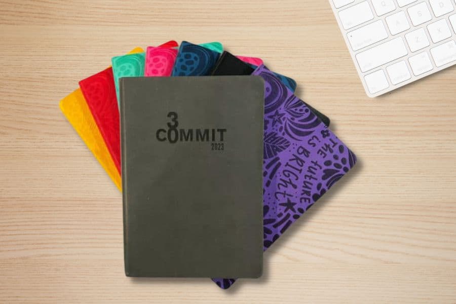 Commit 30 Weekly Planner; Multiple Colors