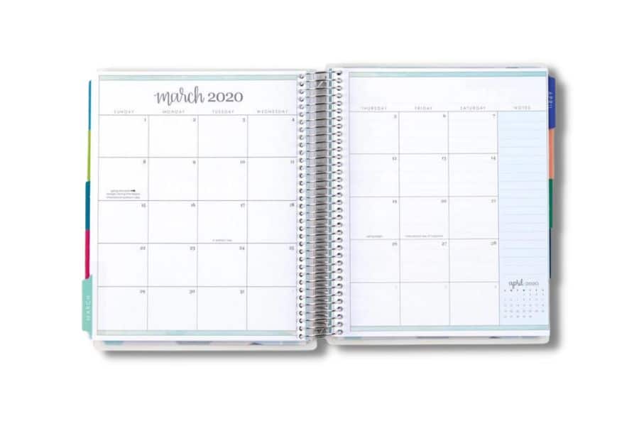 Academic Planner Monthly View