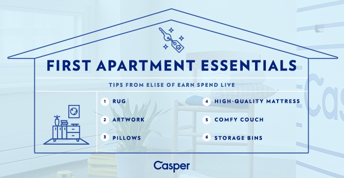 first apartment essentials - casper pillow