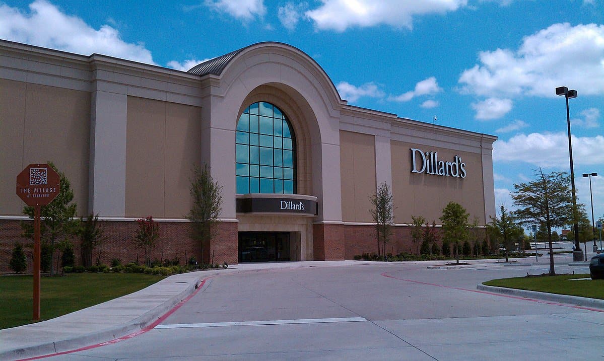 A view of a Dillard's store exterior