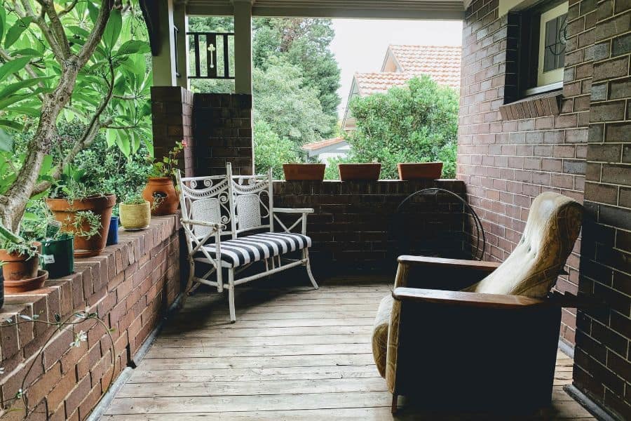 refurbished porch furniture