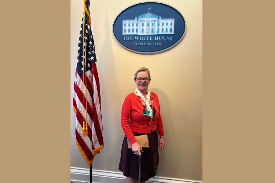 Ann Graham at the White House.