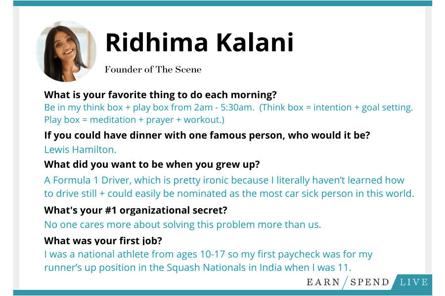 Ridhima Kalani quick Q&A
